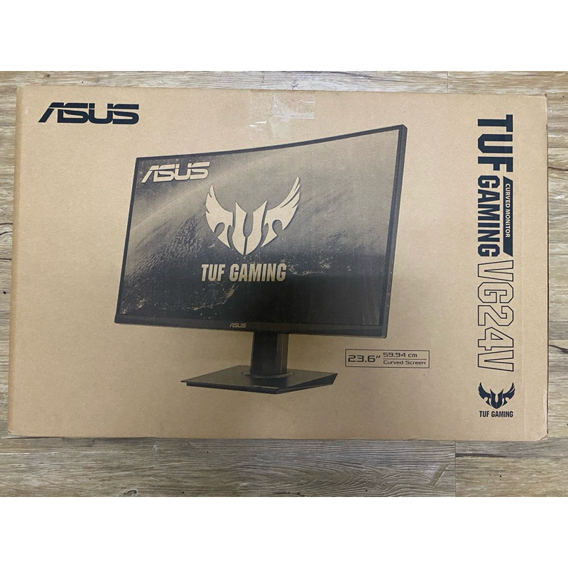 ASUS TUF Gaming VG24VQE電競曲面液晶顯示器加贈微軟標準全新有線鍵盤