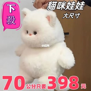 70公分大隻貓咪娃娃 貓娃娃 貓咪玩偶 貓咪抱枕 貓玩偶 安撫娃娃 睡覺娃娃 禮物女生 貓抱枕 貓布偶