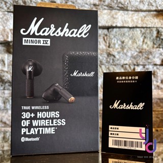 『新色白色到貨』保固540天 馬修 Marshall Minor III 真無線 藍芽 耳機 收納盒/充電線/耳塞