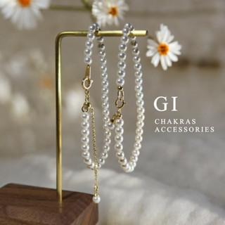 【現貨秒發】GI ✧ 施華洛世奇珍珠手鍊 【純真】【提升自信 調節情緒】 純銀手鍊 施家珍珠 水晶珍珠 脈輪水晶