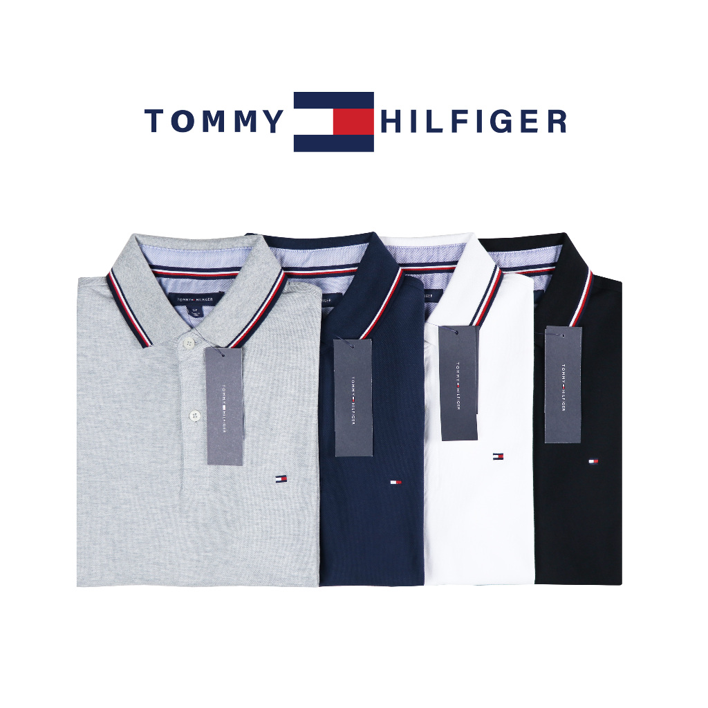 【TOMMY HILFIGER】 男小LOGO POLO衫領條紋款 F20210416-09.10.11.12