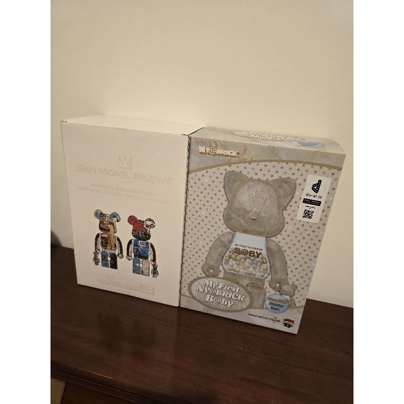 BE@RBRICK JEAN-MICHEL BASQUIAT SPECIAL 100% &amp; 400% 大理石貓貓