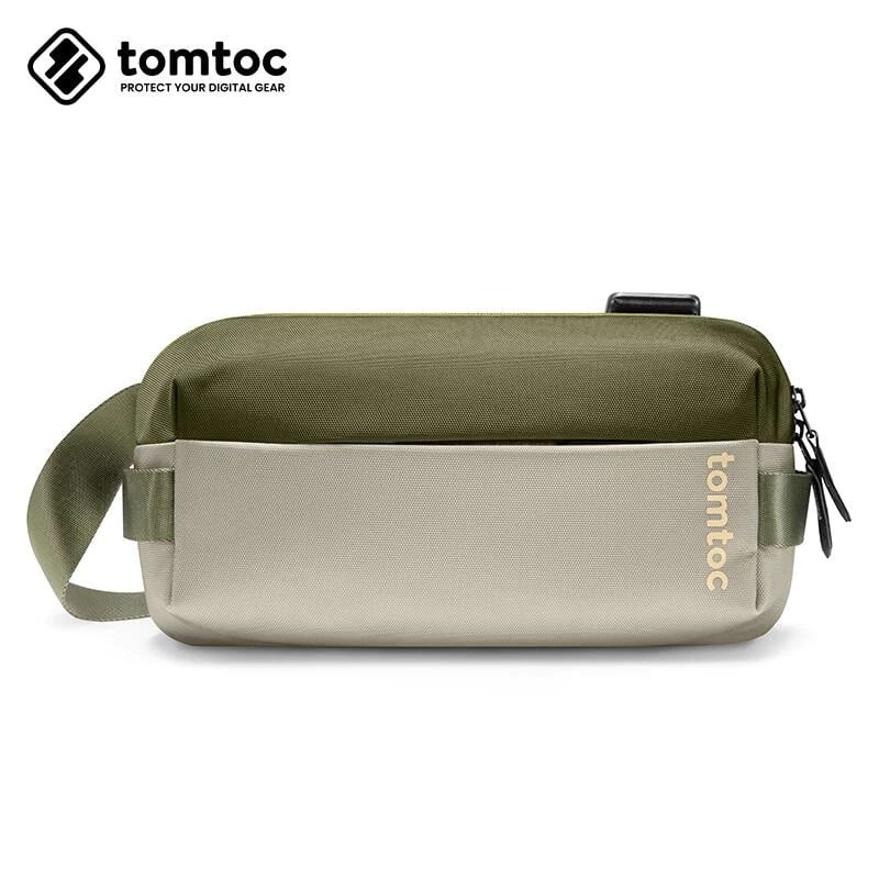 Tomtoc 單肩包 森林綠 - S 斜背包 可裝switch ipad mini6 收納包 主機包