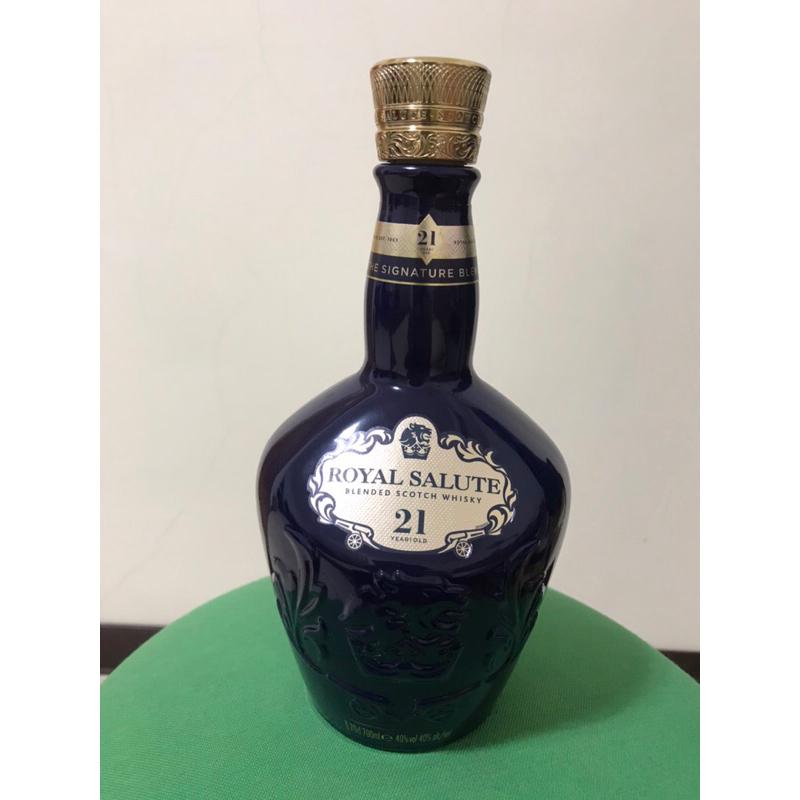 皇家禮炮21年威士忌空酒瓶 裝飾瓶