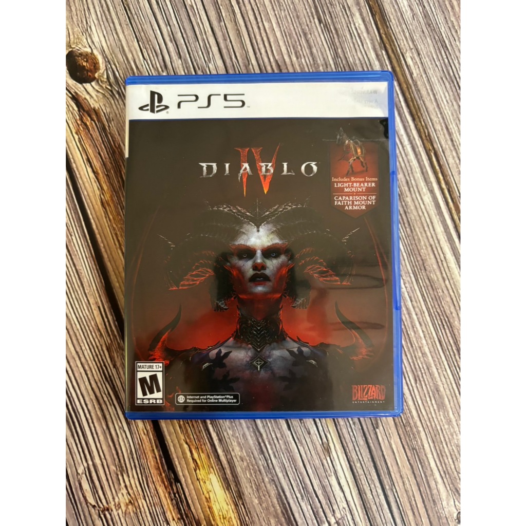 PS5 暗黑破壞神4 暗黑4 2手遊戲片 中文版 日文封面 英文封面