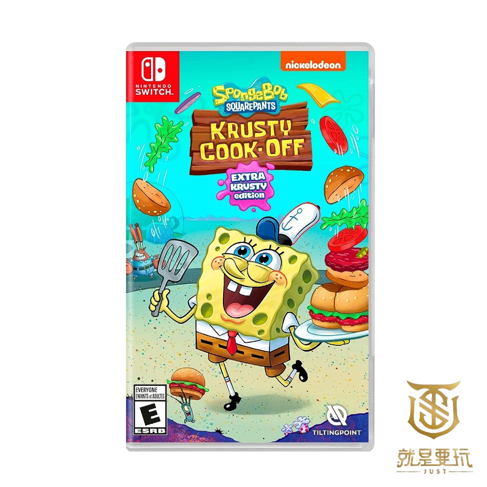 NS Switch 海綿寶寶：蟹堡王烹飪大挑戰 超大蟹堡王版 中文版 海綿寶寶 SpongeBob【就是要玩】 現貨