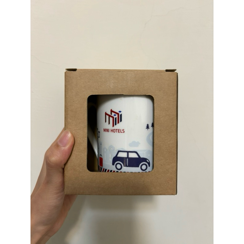 【便宜賣🐶全新】 MINI HOTELS 英倫風 馬克杯 白色 杯子 茶杯 Mug 交換禮物 生日禮物 天堂地獄禮物