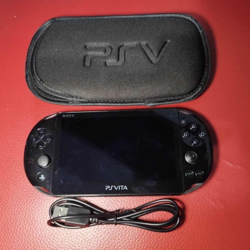 psvita主機2000型黑色已變革附64G TF記憶卡