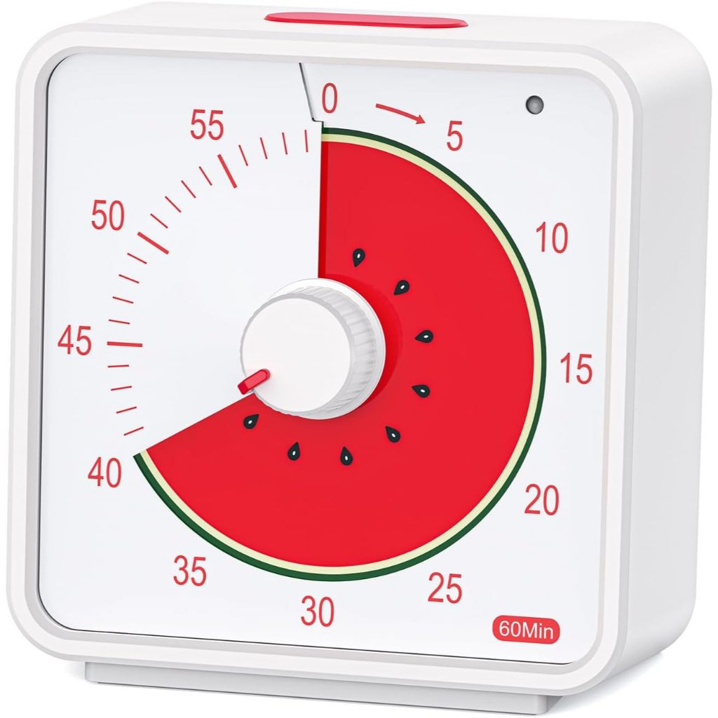 日本 Conchstar 60分鐘視覺計時器 兒童 水果圖案 視覺倒數計時器 教室、辦公室、廚房、番茄鐘計時器