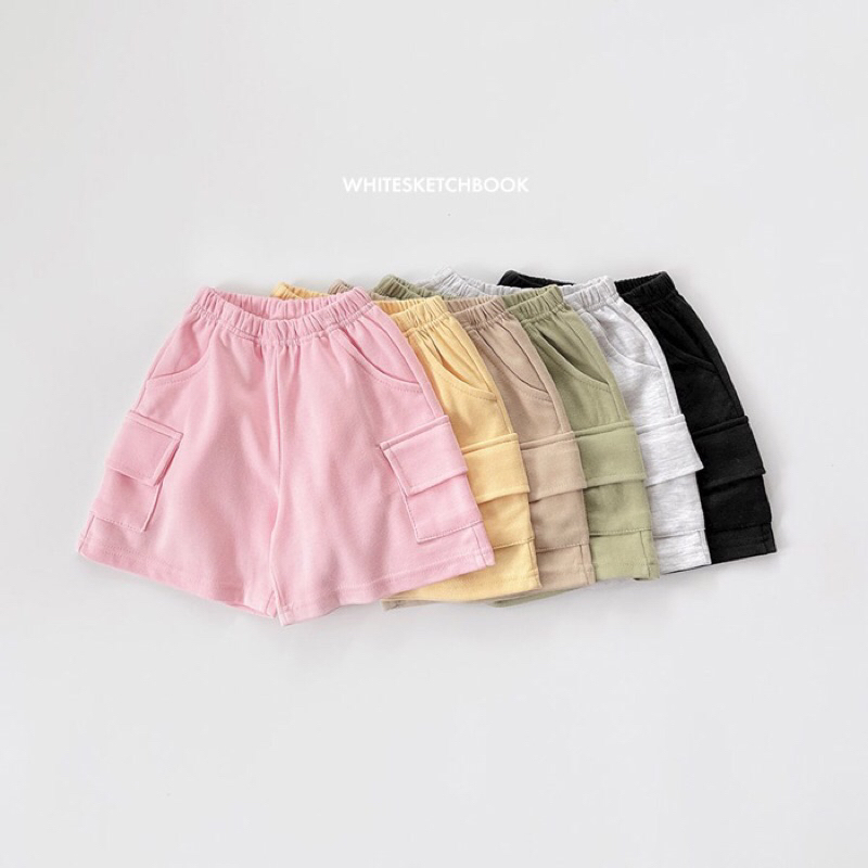 🌟（預購）正韓🌸 WHITESKETCHBOOK夏季工裝休閒褲