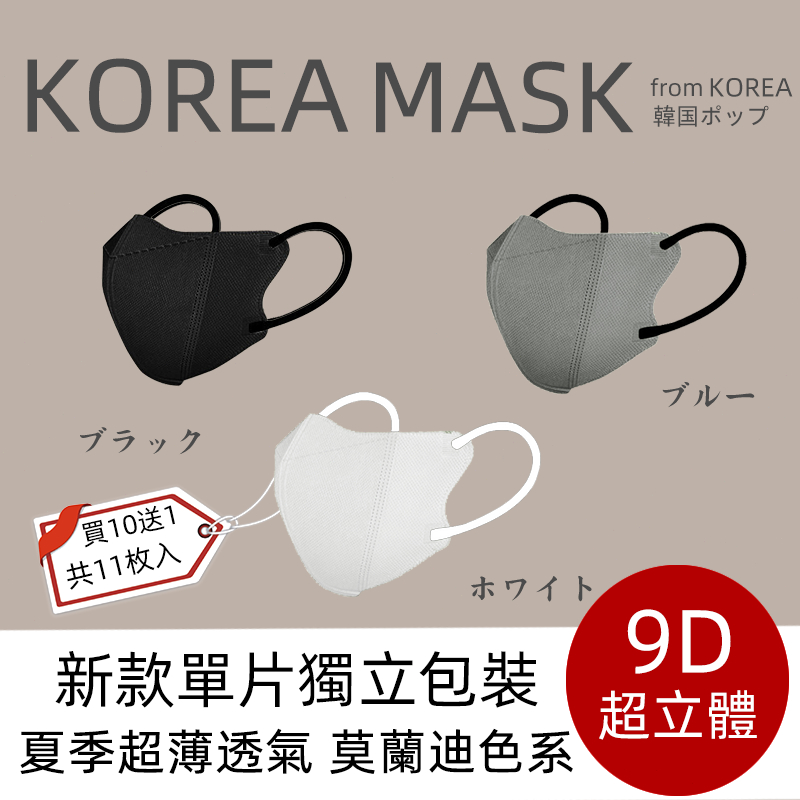 🔥9D 新款 單片 獨立包裝 下殺1元 🔥 夏季薄款 3D立體  防護 防塵 夏季超薄 KF94 防飛沫 口罩 防花妝