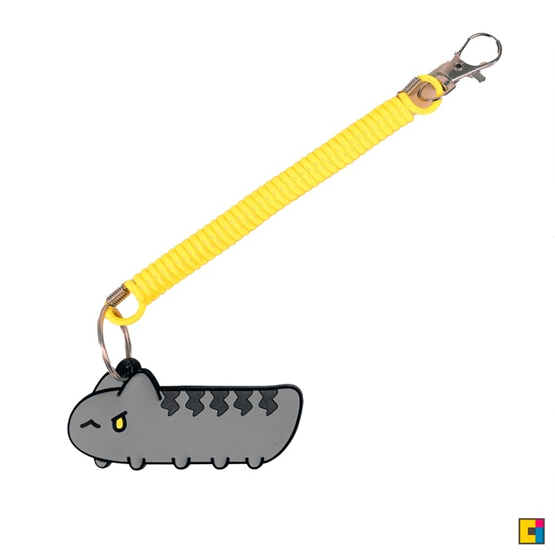 [貓貓蟲-咖波] 黑貓蟲載具鑰匙圈吊飾