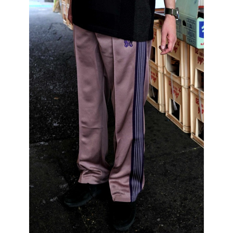 全新現貨 NEEDLES Track Pant Poly Smooth 別注款 日本製 藕紫色 尼龍 長褲 運動褲