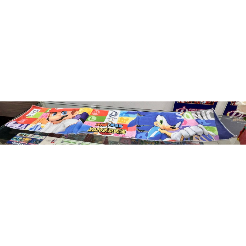 （不含遊戲） Switch 瑪利歐2020東京奧運紀念毛巾 瑪利歐 &amp; 索尼克 AT 東京奧運 毛巾 ［士林遊戲頻道］