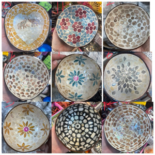 泰國 椰殻 手工彩繪碗 貝殼擺設 飾品 現貨