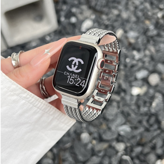 Apple Watch S9 手鐲錶帶 金屬錶帶 S7 6 S8 44mm 40mm 女士錶帶49mm