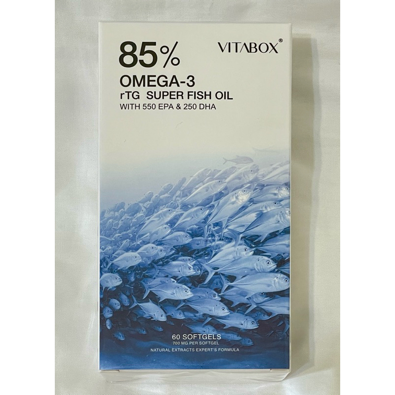 VITABOX®挪威 85% Omega-3 rTG 高濃度魚油