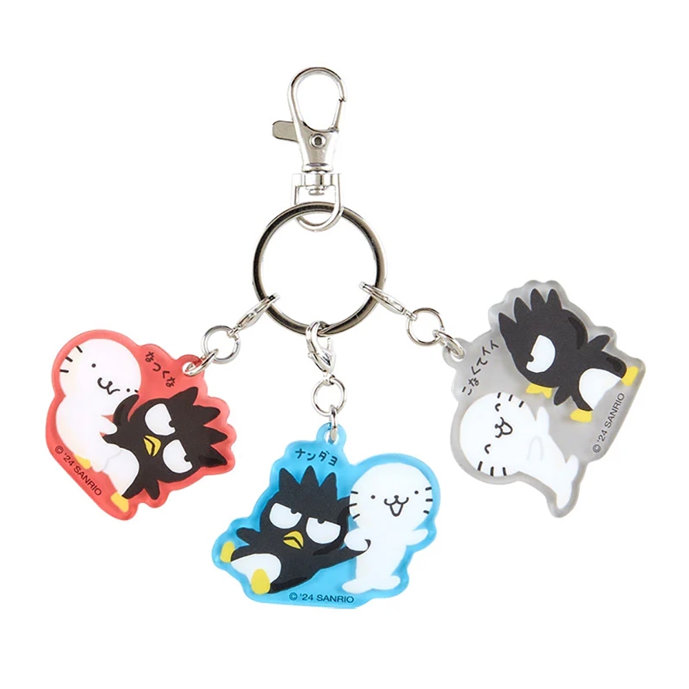 Sanrio 三麗鷗 夥伴系列 造型壓克力鑰匙圈 酷企鵝&花丸 101311
