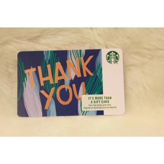 美國 2018 紙卡 THANK YOU 藍 星巴克 STARBUCKS 隨行卡 儲值卡 星巴克卡 收藏