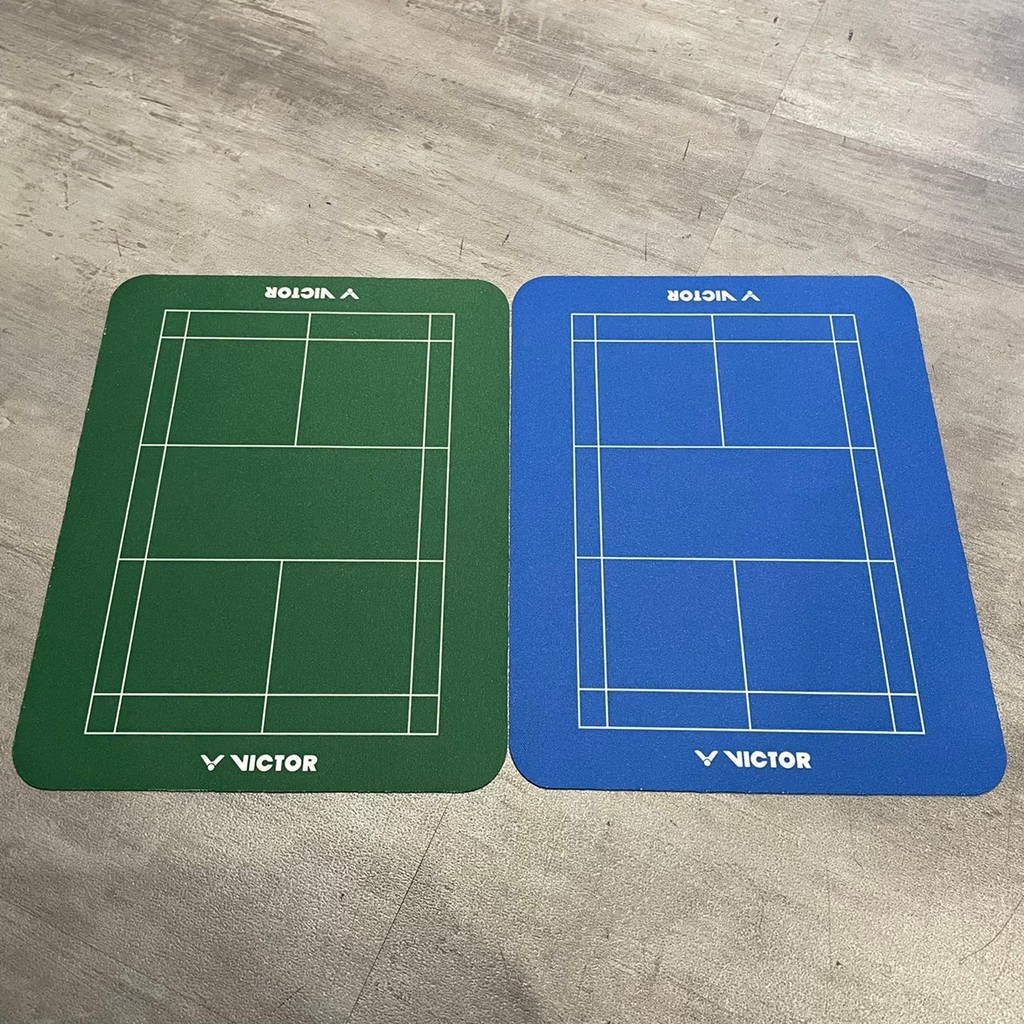 【奧本羽球】勝利 VICTOR 球場 造型 滑鼠墊 C-P0038 (綠/藍)
