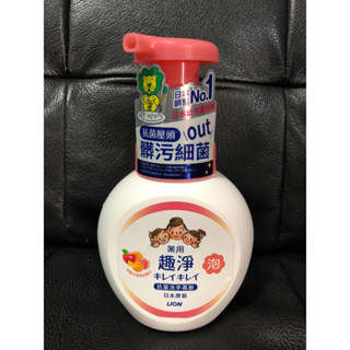 日本獅王LION原裝進口：趣淨抗菌洗手慕斯/洗手液 250ML