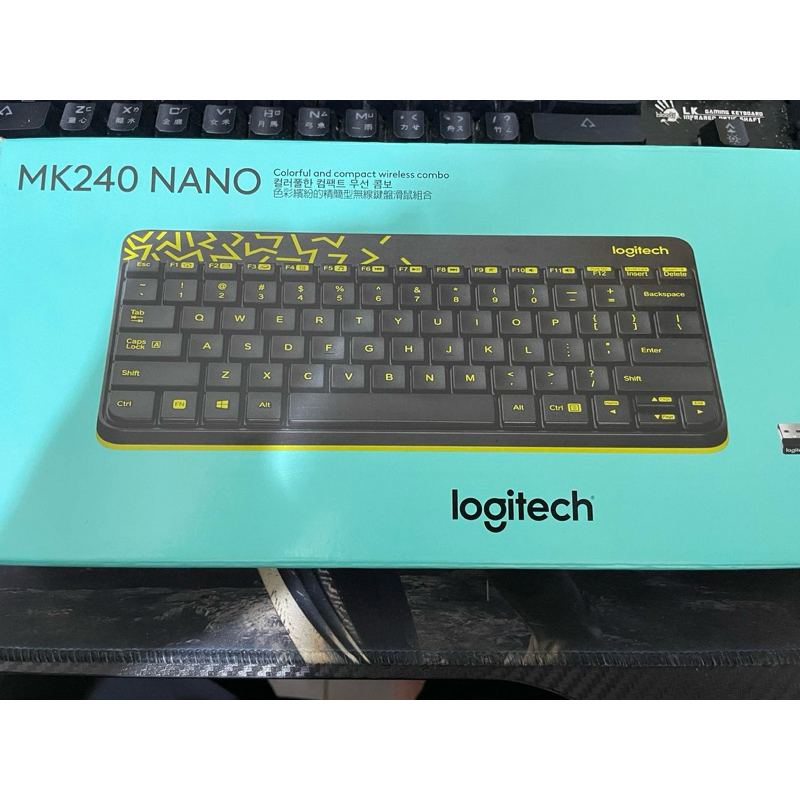 羅技MK240 NANO 無線鍵盤滑鼠組（黑）