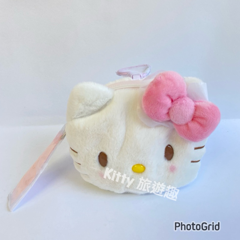 [Kitty 旅遊趣] Hello Kitty 造型包附鎖圈 化妝包 凱蒂貓 收納包 酷洛米 帕恰狗 布丁狗 大眼蛙