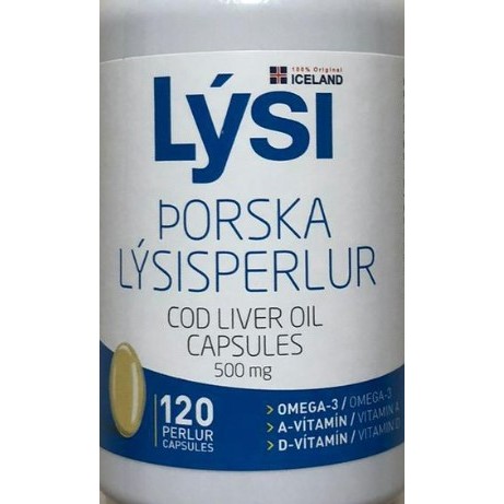 冰島 LYSI 萊喜鱈魚肝油膠囊 120顆 鱈魚肝油 OMEGA-3