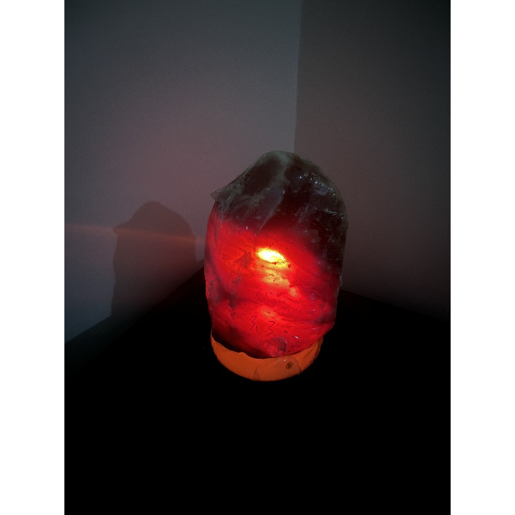 嚴選㊣鴿血紅鹽燈 3-5kg 玉石底座 可調適開關 高品質 深層喜馬拉雅山鹽燈 實拍實錄