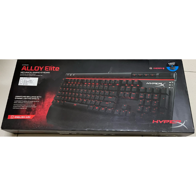 全新 高雄可自取 HyperX Alloy Elite 機械式電競鍵盤/有線/櫻桃🍒CHERRY MX 青軸/英文鍵帽