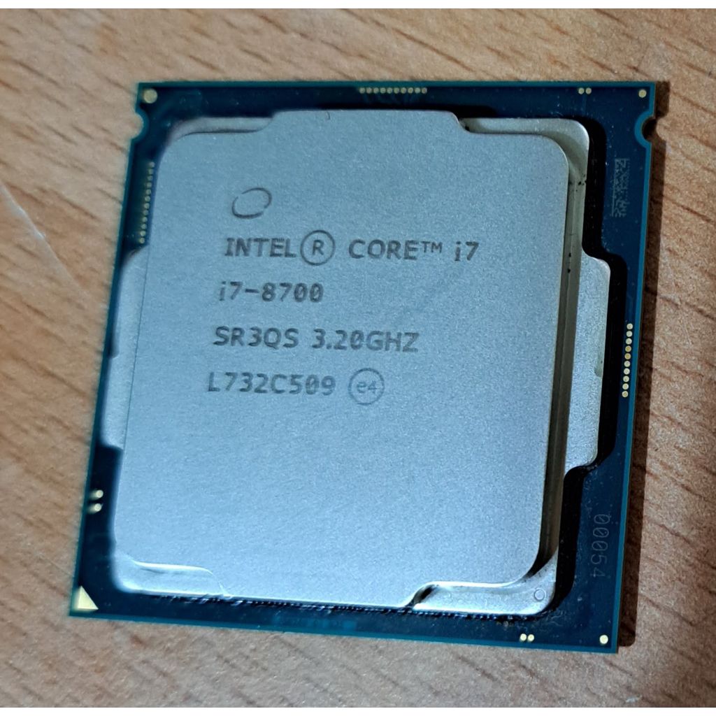 intel i7-8700 LGA1151 8代CPU 功能正常 二手良品 記憶體控制器正常