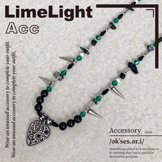 ☆LimeLight☆ 民族風 變形蟲 腰果花 龐克 珠珠 串珠 珍珠 巴洛克 百搭 飾品 鈦鋼 項鍊