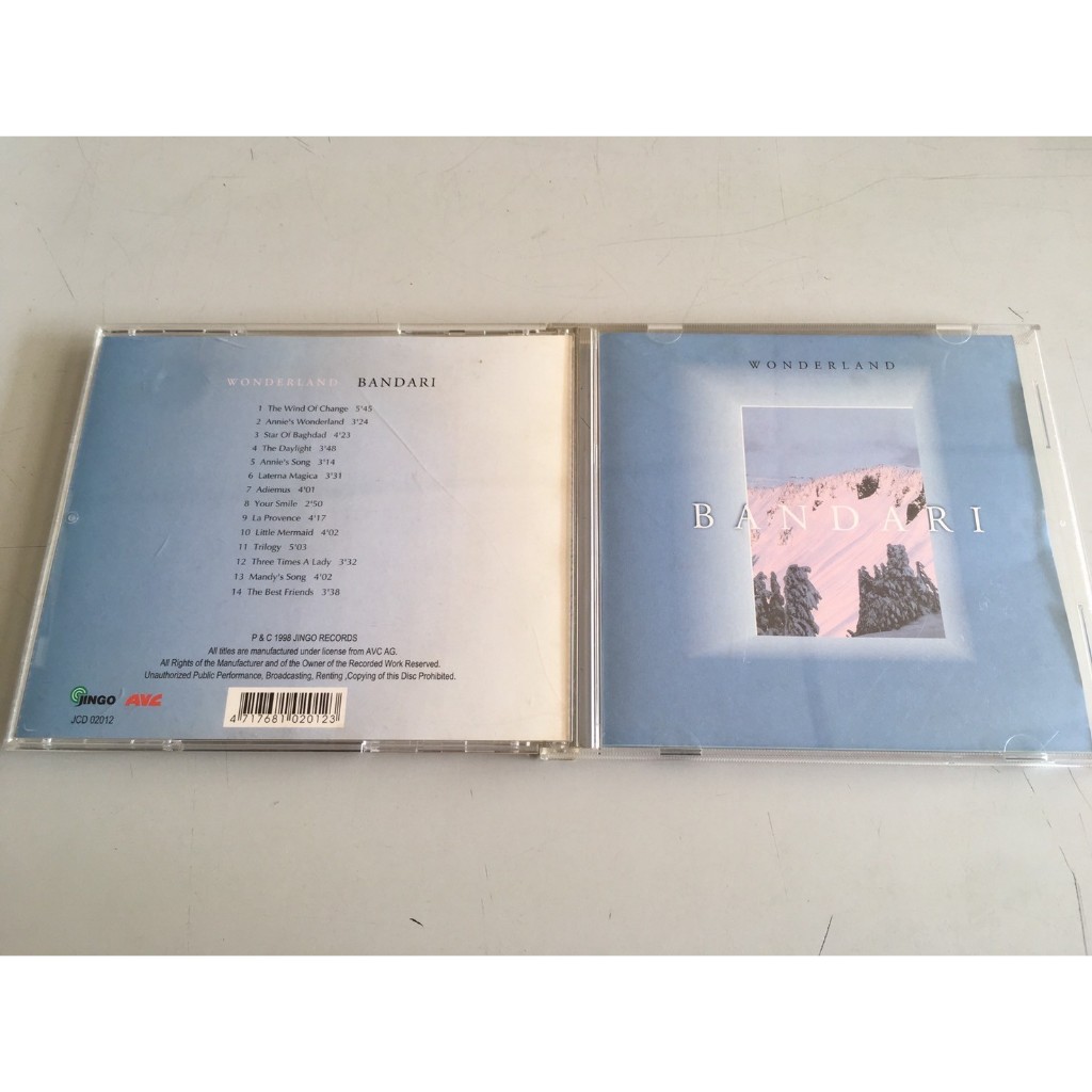 「環大回收」♻二手 CD 早期【BANDARI WONDERLAND】正版專輯 中古光碟 音樂唱片 影音碟片 自售