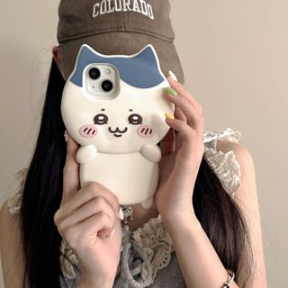 韓系ins可愛趣味立體小八iPhone 15 Promax手機殼14 Pro吉伊卡哇矽膠女防摔蘋果13 12 11保護套