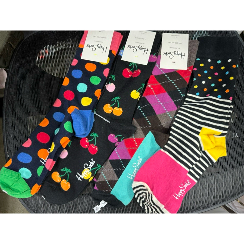 Happy Socks彩色襪（男款）尺寸41-46(四雙）