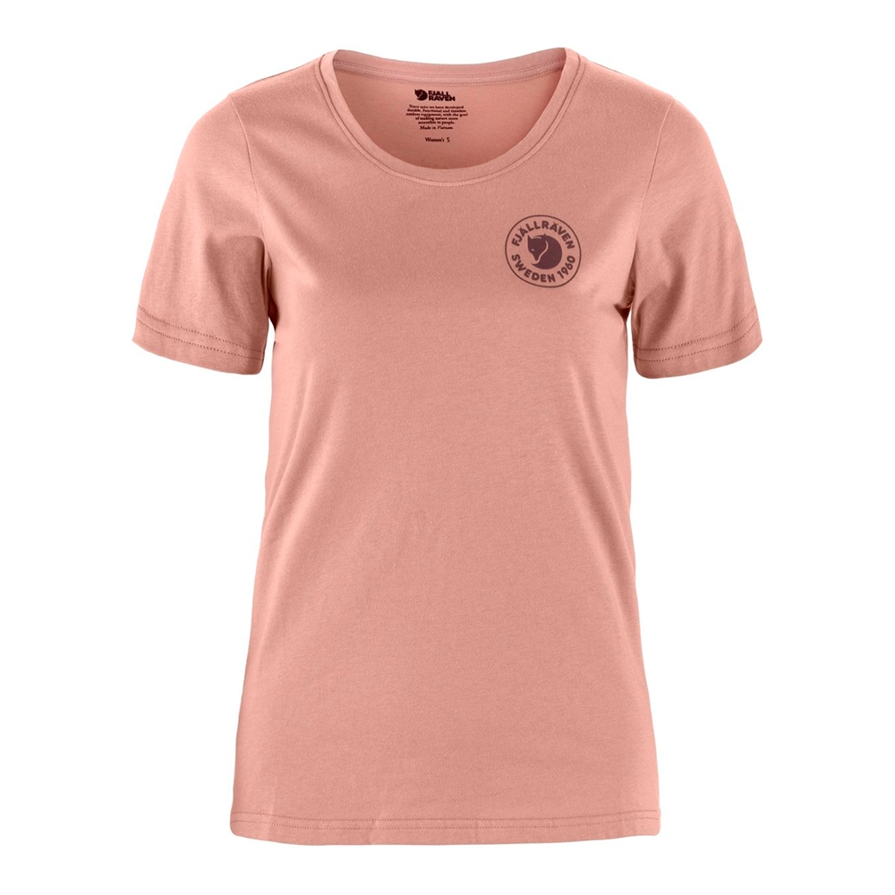 (女)【北極狐Fjallraven】1960 Logo T Shirt W 短袖T恤-乾燥玫瑰 83513-300