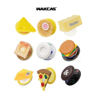 Wakcas▸MagSafe 手機磁吸支架 立架 指環支架 造型手機架 漢堡 吐司 奶油 起司 乳酪 披薩 MM巧克力