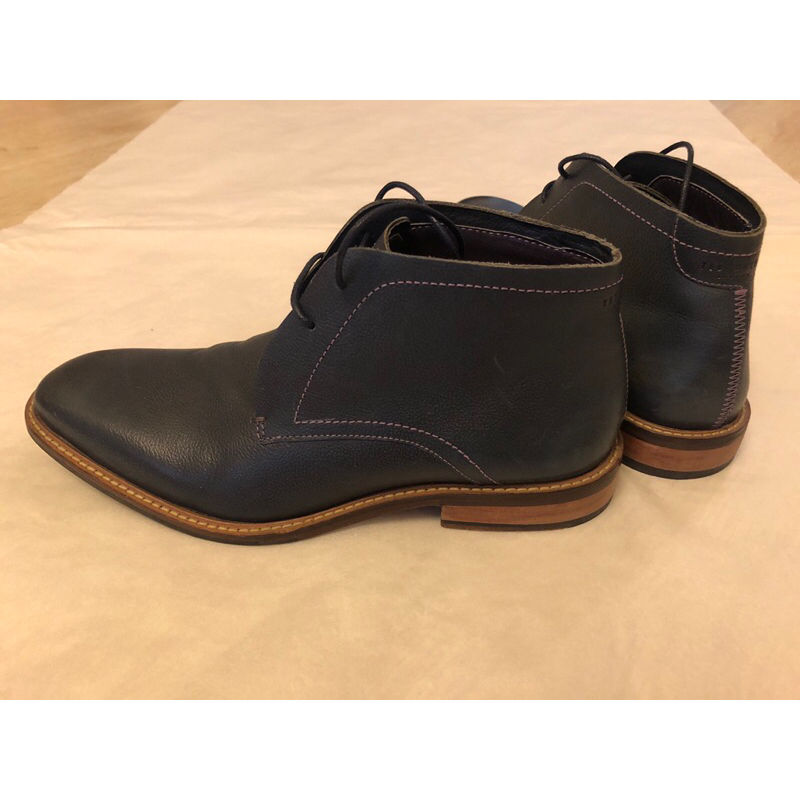 🌏二手無鞋盒🌏英國Ted Baker短靴 深藍色 男版尺寸27.5公分