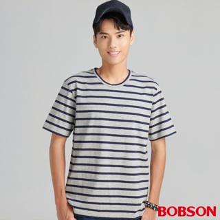 【BOBSON】男款條紋上衣(71026-53)
