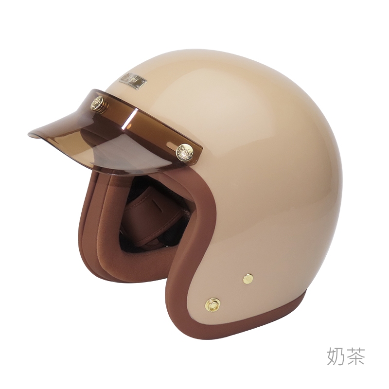 華泰 NINJA 安全帽 K-802 復刻經典騎士帽 K802 奶茶 復古帽 復刻 半罩 全拆洗