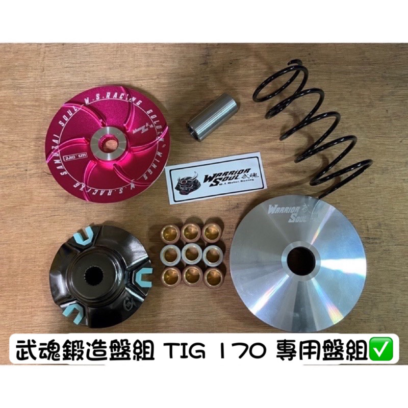 武魂 鍛造 普利盤組 PGO TIG 170 專用 前組 加速 傳動 改裝 SW 長久馬力 SCRK speedevo