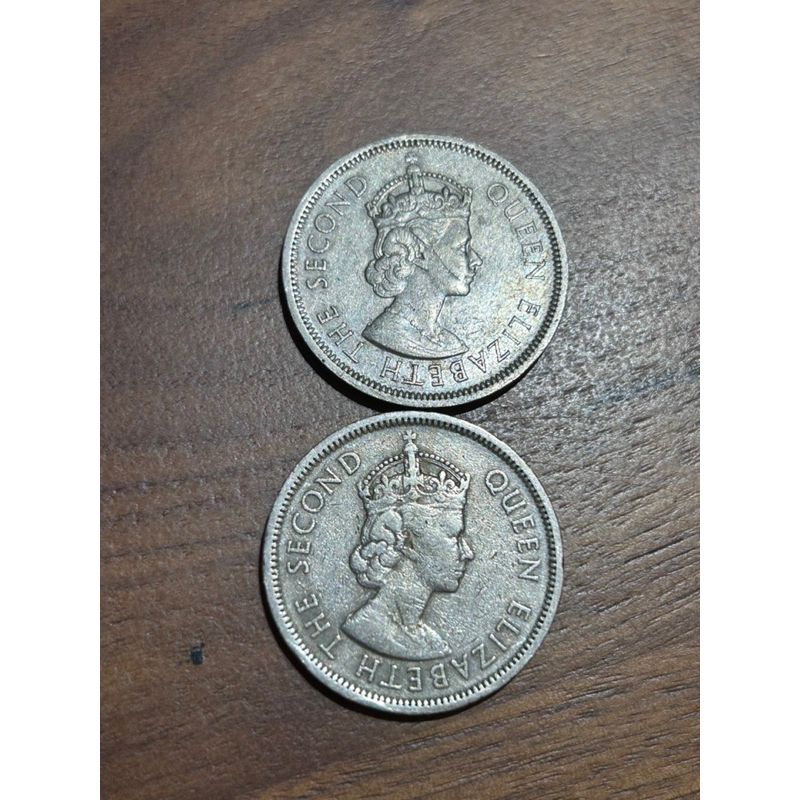 【H2Shop】香港 港幣 伊利沙伯二世 英國女皇頭 1960年 大1元 絕版 舊錢幣 壹圓 硬幣 優質流通品相 現貨