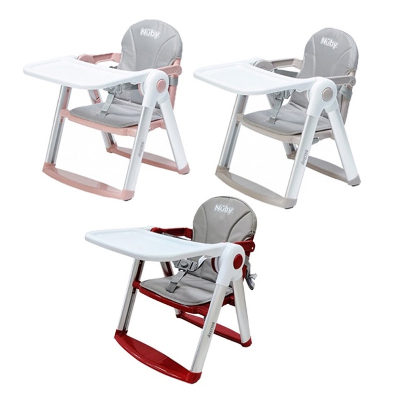 Nuby 可攜兩用兒童餐椅 /加高用餐椅 寶寶用餐椅 折疊餐椅