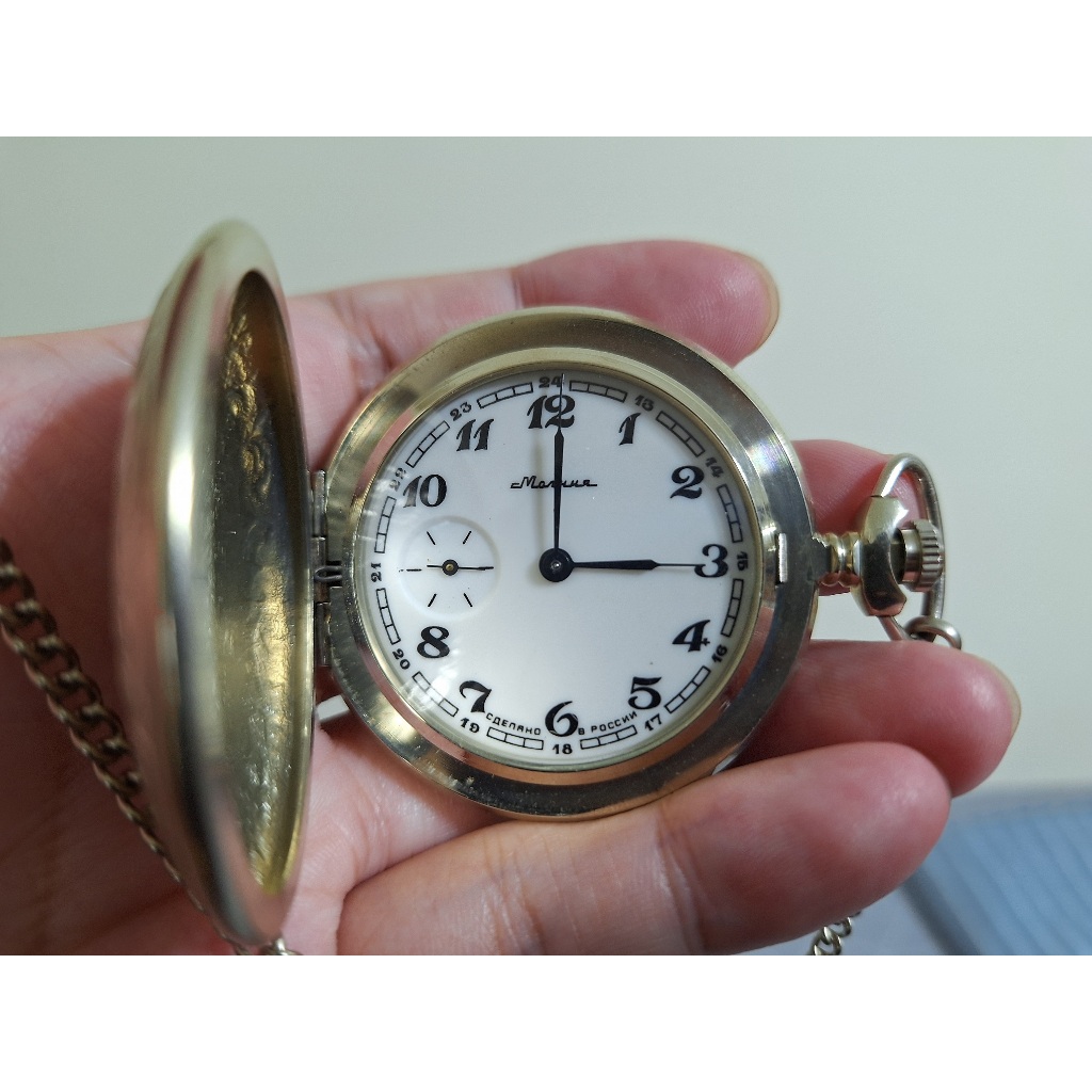 Molnija 閃電牌 蘇聯 俄羅斯 翻蓋 開蓋 懷錶 手上鍊 手動上鍊 機械錶 非 浪琴 精工 SEIKO