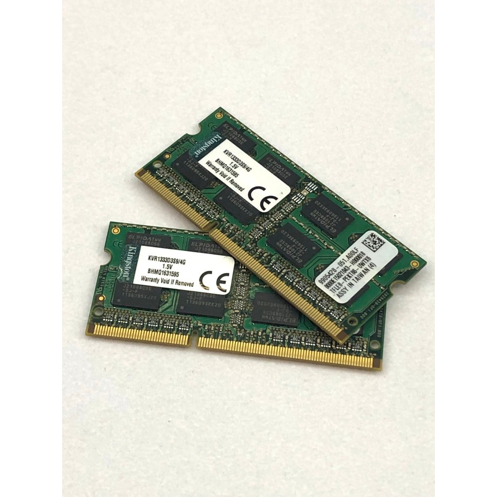 筆電用  金士頓  DDR3 4G 1333  記憶體 二手良品  2條一起賣