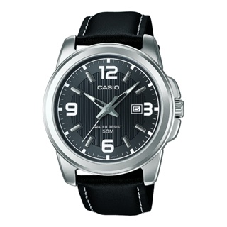 CASIO卡西歐 紳士商務皮革指針錶/MTP-1314L-8A