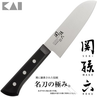 【日本貝印】日本製關孫六若竹小三德廚用刀 14.5cm(AB-5421) 不銹鋼廚刀 三德刀 日本料理刀 日本廚刀