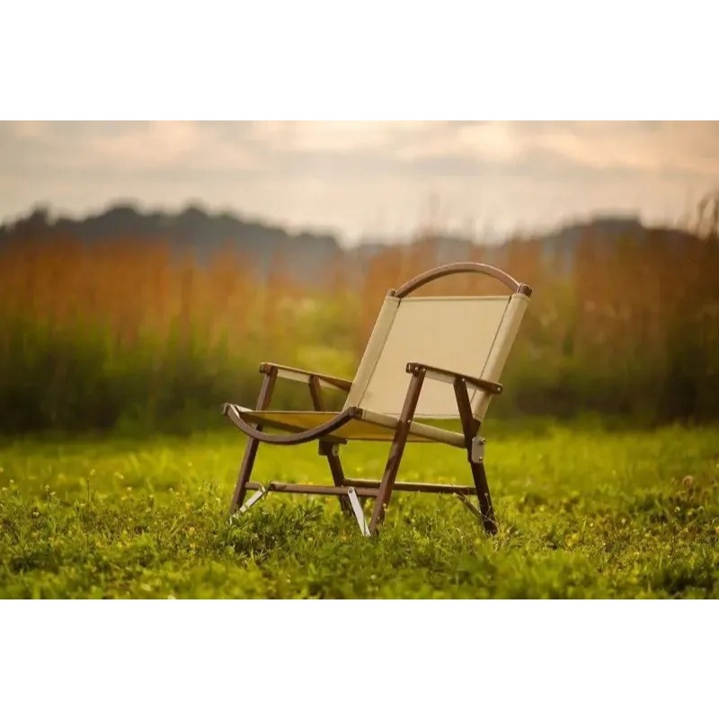 早點名｜Kermit Chair Walnut 克米特椅胡桃木一般版 (6色) 摺疊椅 收納椅 胡桃木椅 (附收納袋)