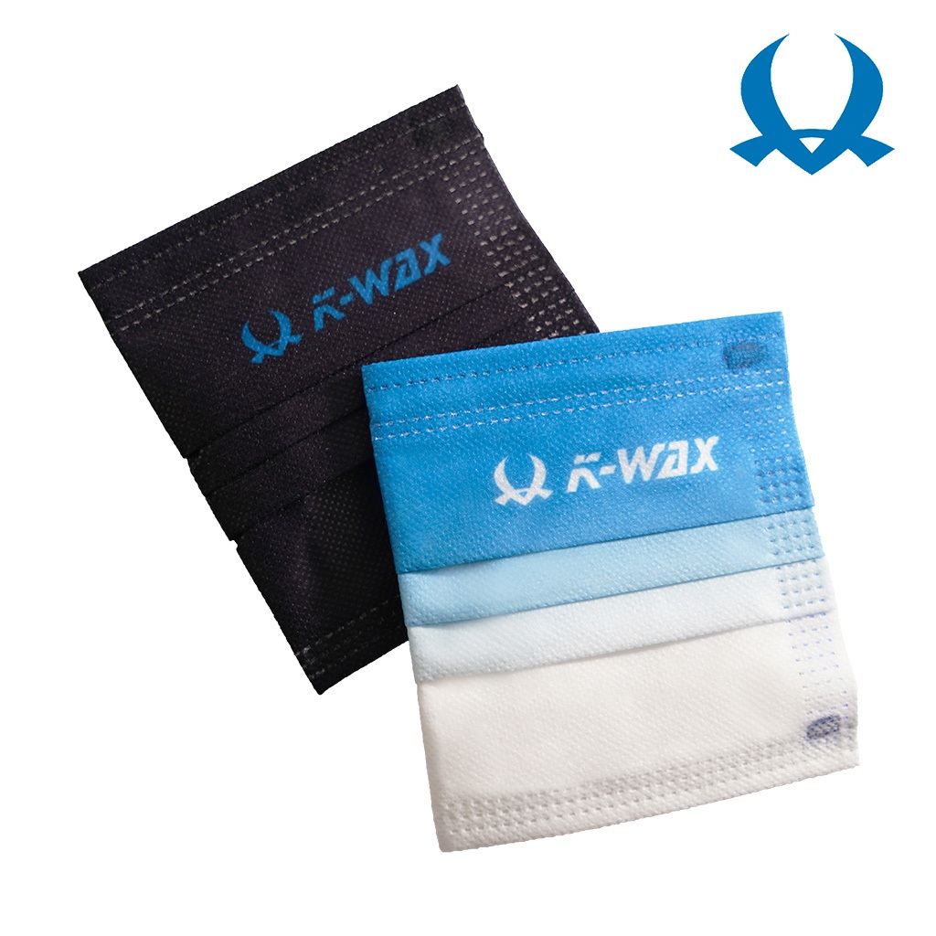 K-WAX 品牌訂製口罩(未滅菌)  防塵 成人口罩 親膚舒適 獨立包裝 親膚透氣 平面口罩 拋棄式 兩色可選
