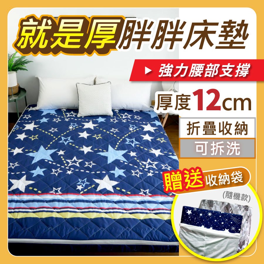 【安迪寢具】12公分厚度 就是厚胖胖床墊 床墊 硬式床墊 雙人床 單人床 折疊床 透氣直立棉 床墊訂做 加厚床墊 台灣床